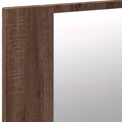 vidaXL LED Bathroom Mirror Cabinet Washroom Sink Cabinet Mirror Furniture - brown oak - Additional view 9