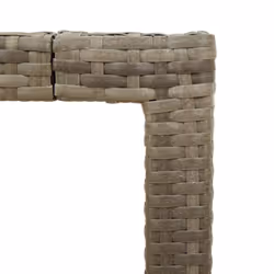 vidaXL Garden Table with Acacia Wood Top Outdoor Dining Table Grey Poly Rattan - Additional view 8