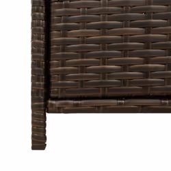 vidaXL Garden Storage Cabinet Outdoor Tool Storage Box Cupboard Poly Rattan - brown - Additional view 9