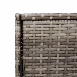 vidaXL Garden Storage Cabinet Outdoor Tool Storage Box Cupboard Poly Rattan - grey - Additional view 10