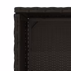 vidaXL Garden Storage Cabinet Outdoor Storage Box Cupboard Black Poly Rattan - black - Additional view 10