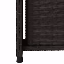 vidaXL Garden Storage Cabinet Outdoor Storage Box Cupboard Black Poly Rattan - black - Additional view 9