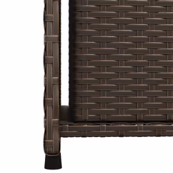 vidaXL Garden Storage Cabinet Outdoor Storage Box Cupboard Brown Poly Rattan - Additional view 9