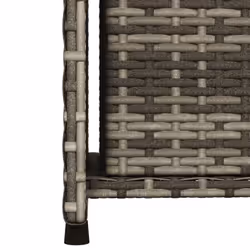 vidaXL Garden Storage Cabinet Outdoor Storage Box Cupboard Black Poly Rattan - grey - Additional view 9