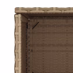 vidaXL Garden Storage Cabinet Outdoor Storage Box Cupboard Beige Poly Rattan - Additional view 10