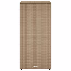 vidaXL Garden Storage Cabinet Outdoor Storage Box Cupboard Beige Poly Rattan - Additional view 7