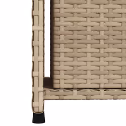 vidaXL Garden Storage Cabinet Outdoor Storage Box Cupboard Beige Poly Rattan - Additional view 9