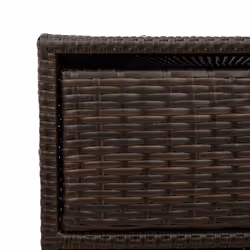 vidaXL Garden Storage Cabinet Outdoor Storage Box Cupboard Brown Poly Rattan - Additional view 10