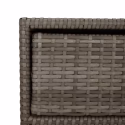 vidaXL Garden Storage Cabinet Outdoor Storage Box Cupboard Grey Poly Rattan - Additional view 10