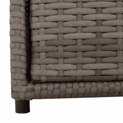 vidaXL Garden Storage Cabinet Outdoor Storage Box Cupboard Grey Poly Rattan - Additional view 9
