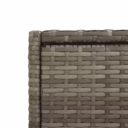 vidaXL Garden Storage Cabinet Outdoor Storage Box Cupboard Grey Poly Rattan - Additional view 10