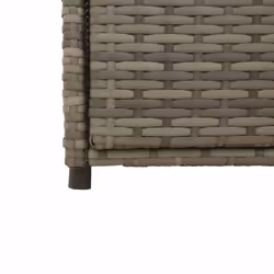 vidaXL Garden Storage Cabinet Outdoor Storage Box Cupboard Grey Poly Rattan - Additional view 9
