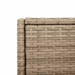 vidaXL Garden Storage Cabinet Outdoor Storage Box Cupboard Beige Poly Rattan - Additional view 10