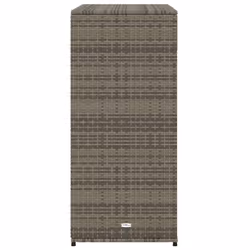 vidaXL Garden Storage Cabinet Outdoor Storage Box Cupboard Grey Poly Rattan - Additional view 7