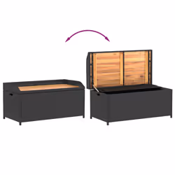 VidaXL 365949 outdoor bench Rattan, Steel, Acacia wood - Additional view 7