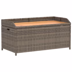 VidaXL 365950, Brown, Grey, Rattan, Steel, Acacia wood, 110 kg, Adults & Children, 1000 mm, 500 mm