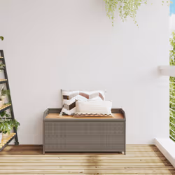 VidaXL 365950 outdoor bench Rattan, Steel, Acacia wood