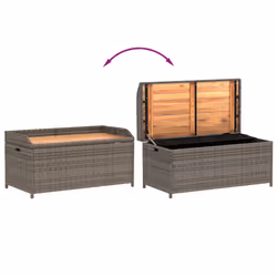 VidaXL 365950 outdoor bench Rattan, Steel, Acacia wood - Additional view 7
