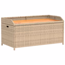 VidaXL 365951, Beige, Brown, Rattan, Steel, Acacia wood, 110 kg, Adults & Children, 1000 mm, 500 mm