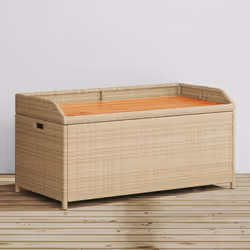 VidaXL 365951 outdoor bench Rattan, Steel, Acacia wood