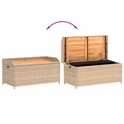 VidaXL 365951 outdoor bench Rattan, Steel, Acacia wood - Additional view 7