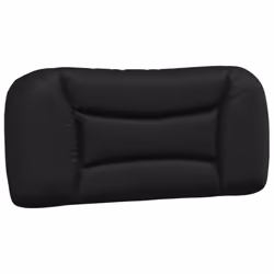 vidaXL Headboard Cushion Bed Cushion Pillow Back Headboard Black Faux Leather - 90 cm