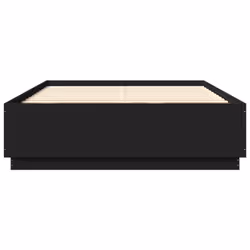 vidaXL Bed Frame with LED Lights Black 150x200 cm King Size Engineered Wood - Additional view 5