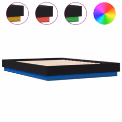 VidaXL 3209780, Black, 163 cm, 2.03 m, 23 cm, 1600 x 2000 mm, 1 pc(s)