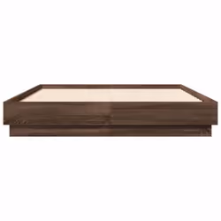 vidaXL Bed Frame Home Bed Base Bedstead Brown Oak 140x190 cm Engineered Wood