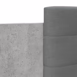 vidaXL Bed Frame with Headboard Concrete Grey 90x190 cm Single Engineered Wood - Additional view 6