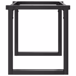 vidaXL Coffee Table Legs O-Frame Desk Legs DIY Metal Furniture Legs Steel - Additional view 4