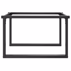 vidaXL Coffee Table Legs O-Frame Desk Legs Metal Furniture Legs Cast Iron - Additional view 4