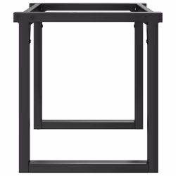 vidaXL Coffee Table Legs O-Frame Desk Legs Metal Furniture Legs Cast Iron - Additional view 4