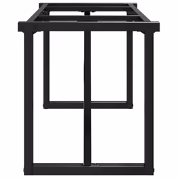 vidaXL Coffee Table Legs O-Frame Desk Legs DIY Metal Furniture Legs Steel - Additional view 4
