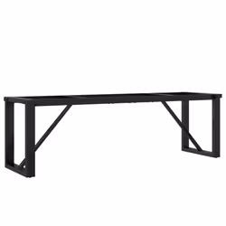 vidaXL Coffee Table Legs O-Frame Desk Legs DIY Metal Furniture Legs Steel - Additional view 5