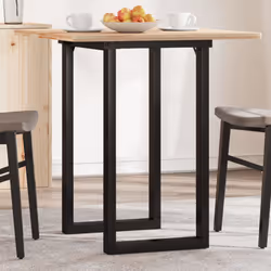 vidaXL Dining Table Legs O-Frame Desk Legs Metal Furniture Legs Cast Iron