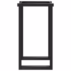 vidaXL Dining Table Legs O-Frame Desk Legs DIY Metal Furniture Legs Steel - Additional view 4