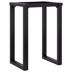 vidaXL Dining Table Legs O-Frame Desk Legs DIY Metal Furniture Legs Steel - Additional view 5
