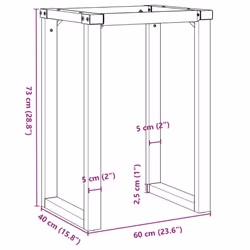 vidaXL Dining Table Legs O-Frame Desk Legs Metal Furniture Legs Cast Iron - Additional view 8
