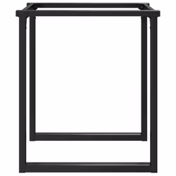 vidaXL Dining Table Legs O-Frame Desk Legs Metal Furniture Legs Cast Iron - Additional view 4