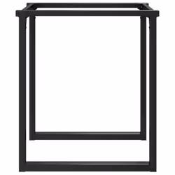 vidaXL Dining Table Legs O-Frame Desk Legs Metal Furniture Legs Cast Iron - Additional view 4