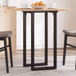 vidaXL Dining Table Legs O-Frame Desk Legs Metal Furniture Legs Cast Iron
