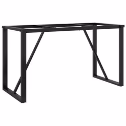 vidaXL Dining Table Legs O-Frame Desk Legs DIY Metal Furniture Legs Steel
