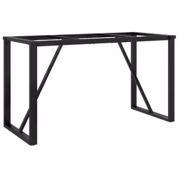 vidaXL Dining Table Legs O-Frame Desk Legs DIY Metal Furniture Legs Steel - Additional view 5