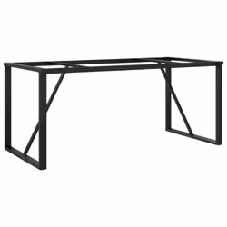 vidaXL Dining Table Legs O-Frame Desk Legs Metal Furniture Legs Cast Iron