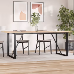 vidaXL Dining Table Legs O-Frame Desk Legs Metal Furniture Legs Cast Iron