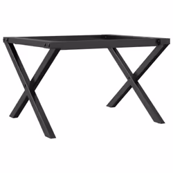 vidaXL Coffee Table Legs X-Frame Desk Legs DIY Metal Furniture Legs Steel