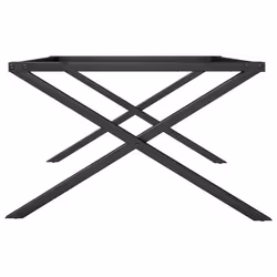 vidaXL Coffee Table Legs X-Frame Desk Legs DIY Metal Furniture Legs Steel - Additional view 4