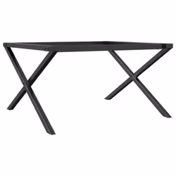 vidaXL Coffee Table Legs X-Frame Desk Legs DIY Metal Furniture Legs Steel - Additional view 5