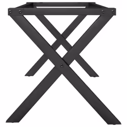 vidaXL Coffee Table Legs X-Frame Desk Legs Metal Furniture Legs Cast Iron - Additional view 4